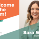 Sara Welch - new hire