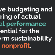 nonprofit budget