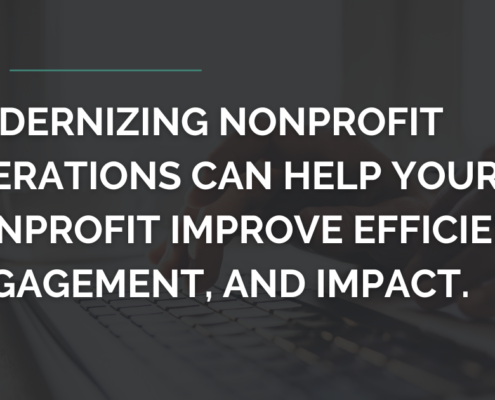 Nonprofit operations