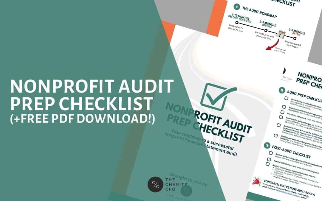 Nonprofit Audit Checklist (+ Free PDF Download) - The Charity CFO